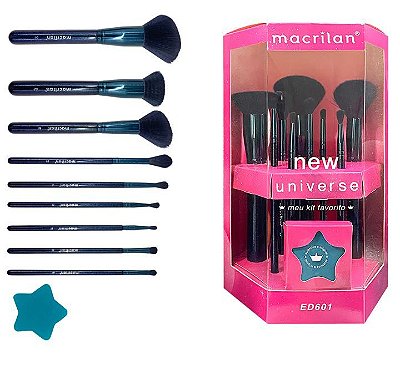 KIT DE PINCEL PROFISSIONAL ED601 MACRILAN UNIVERSE