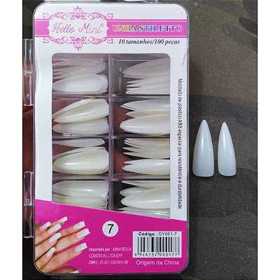 UNHAS POSTIÇAS HELLO MINI STILETTO 07