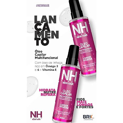 ÓLEO CAPILAR MULTIFUNCIONAL NEW HAIR 60ml