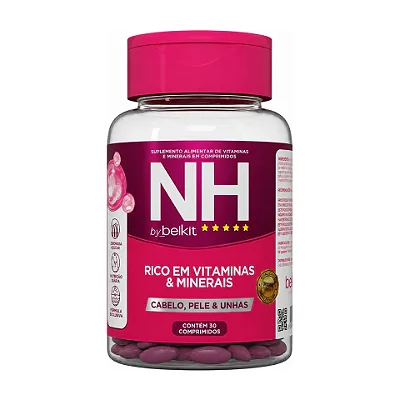 SUPLEMENTO DE VITAMINAS E MINERAIS 30 CAPSULAS NEW HAIR
