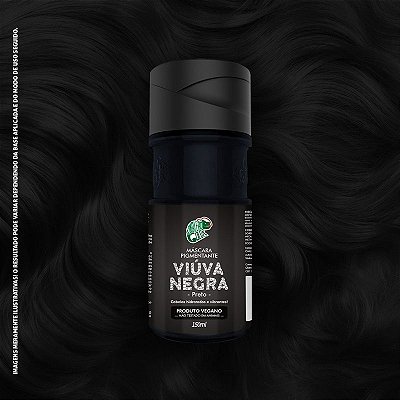 MASCARA PIGMENTANTE VIUVA NEGRA PRETO KAMALEÃO COLOR 150ml