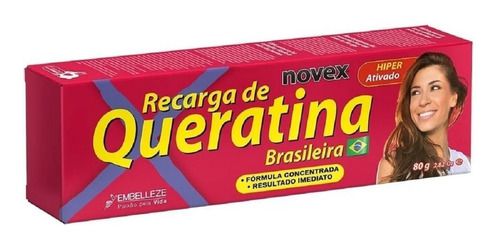 RECARGA DE QUERATINA BRASILEIRA NOVEX 80G