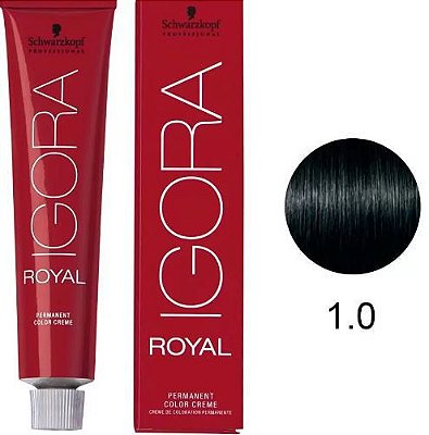 COLORAÇÃO IGORA ROYAL 1.0 PRETO NATURAL