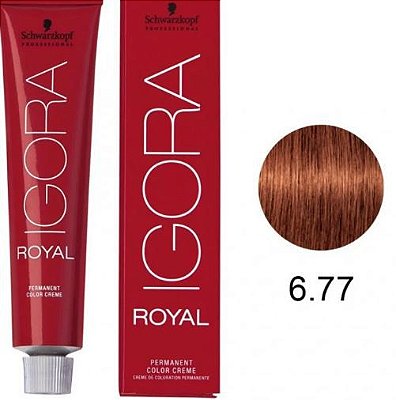 COLORAÇÃO IGORA ROYAL 6.77 LOURO ESCURO COBRE EXTRA