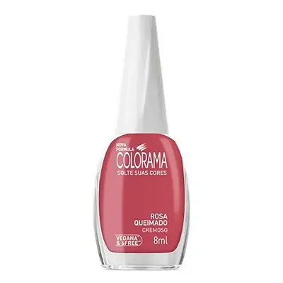 Esmalte Cremoso Rosa Queimado Colorama 8ml