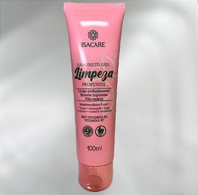 SABONETE GEL LIMPEZA PROFUNDA ISACARE 100ML