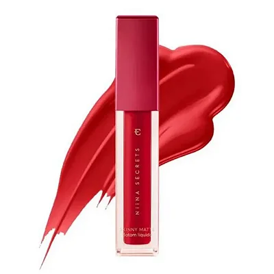 Batom Líquido Skinny Matte Niina Secrets Vermelho Hibisco