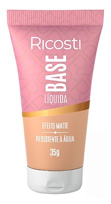 BASE LÍQUIDA MATTE RESISTENTE A ÁGUA RICOSTI