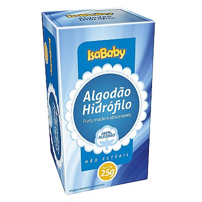 ALGODÃO HIDRÓFILO ISABABY EM ROLO 25g