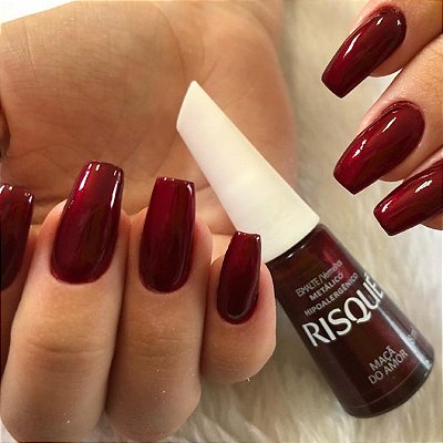 ESMALTE RISQUE MAÇÃ DO AMOR