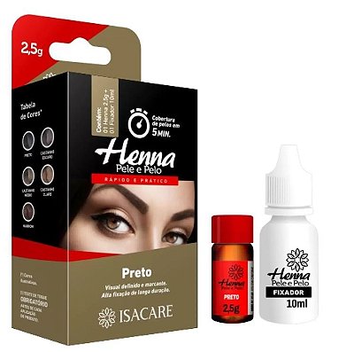 HENNA PRETO ISACARE 2,5g