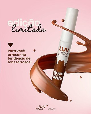 GLOSS LABIAL DOCE DE LEITE LUV BEAUTY