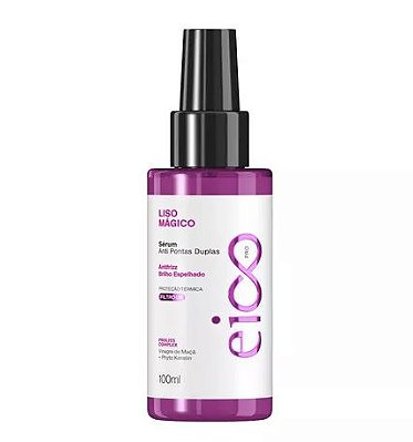 LISO MÁGICO ANTI PONTAS DUPLAS ANTIFRIZZ BRILHO ESPELHADO EICO 100ml