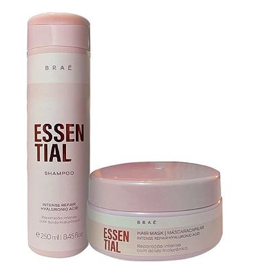 KIT SHAMPOO E MASCARÁ ESSENTIAL BRAÉ