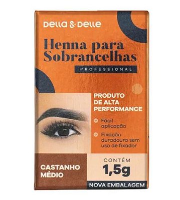 HENNA DELLA E DELLE CASTANHO MÉDIO 1,5g
