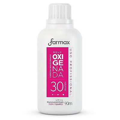 ÁGUA OXIGENADA 30 VOL FARMAX 90ml