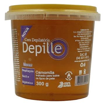 CERA DEPILATÓRIA MORNA CAMOMILA DEPILE 300g