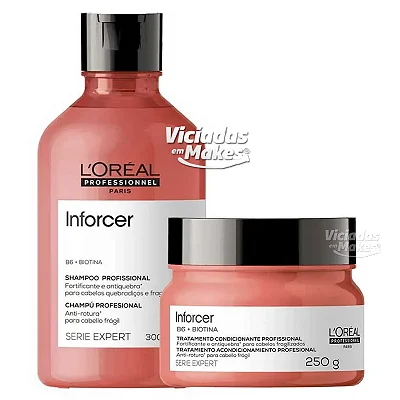 Kit Loreal Inforcer Shampoo e Máscara