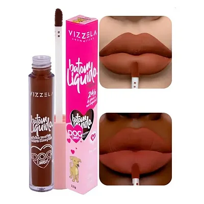 Batom Liquido Caramelo Vizzela