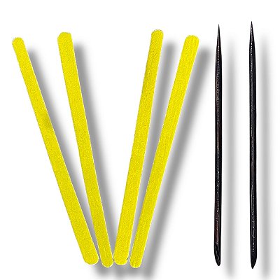 KIT 2 PALITOS E 4 LIXAS