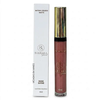 Batom Bárbara Secret Rosé Shine