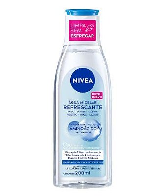 ÁGUA MICELAR REFRESCANTE NIVEA 200ml