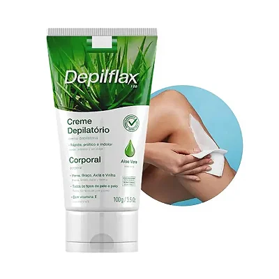 CREME DEPILATÓRIO CORPORAL ALOE VERA DEPILFLAX 100g