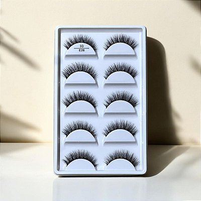 CÍLIOS POSTIÇO CARTELA - 3D E26