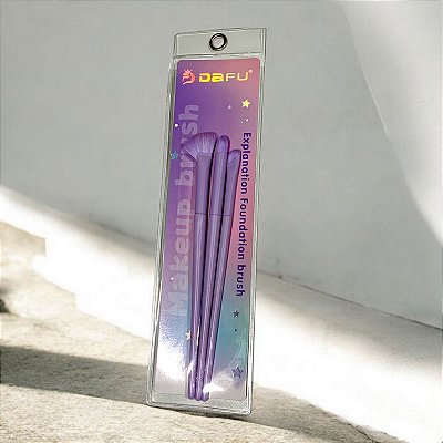 KIT PINCEIS PARA OLHOS LILAS DF-PC08-20 DAFU
