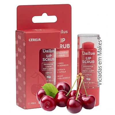 Esfoliante Hidratanre Labial Lip Scrub Cereja Dailus