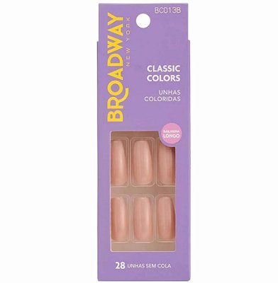 UNHAS POSTIÇAS BROADWAY BAILARINA LONGO CREME 13B