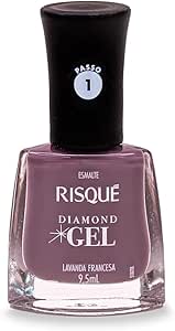 ESMALTE RISQUÉ DIAMOND EFEITO GEL LAVANDA FRACENSA 9,5ml
