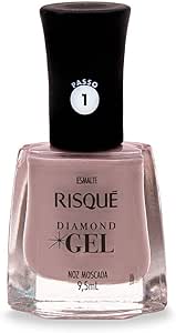 ESMALTE RISQUÉ DIAMOND EFEITO GEL NOZ MOSCADA 9,5ml