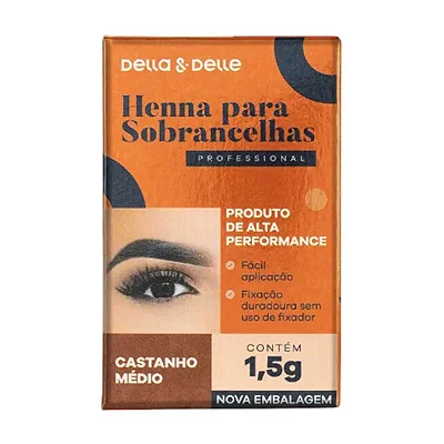 HENNA CASTANHO MÉDIO 1,5G DELLA E DELLE