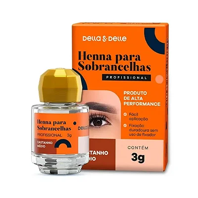 HENNA CASTANHO MÉDIO 3G DELLA E DELLE