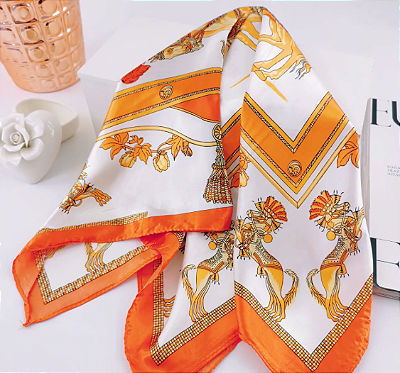 LENÇO DE CETIM CORES E ESTAMPAS VARIADAS