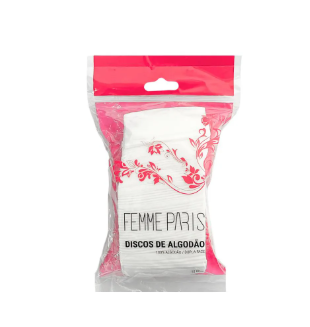 DISCOS DE ALGODAO FEMME PARIS DUPLA FACE 50un