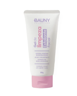 GEL ESFOLIANTE FACIAL ROSA MOSQUETA BAUNY 80g