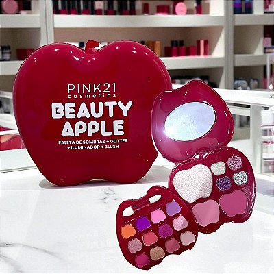 PALETA DE SOMBRAS 4 EM 1 BEAUTY APPLE PINK 21