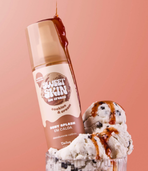 BODY SPLASH EM CALDA SWEET SKIN COOKIES E CREAM DAILUS 200ml