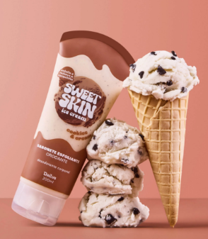 SABONETE ESFOLIANTE CROCANTE COOKIES E CREAM DAILUS 200ml