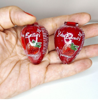 BRILHO LABIAL MORANGO YVIS BEAUTY