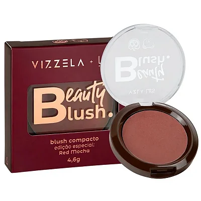 Blush Compacto Red Mocha Edição Especial Vizzela