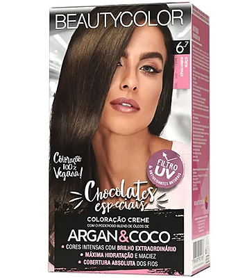 COLORAÇAO BEAUTY COLOR 6.7 CHOCOLATE SUIÇO