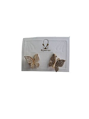 BRINCO CRAVEJADO BORBOLETA