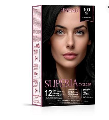 COLORAÇÃO AMEND 100 PRETO SEM AMONIA