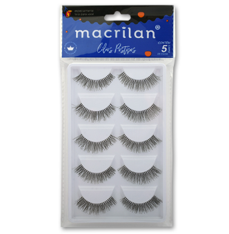 CÍLIOS POSTIÇOS MACRILAN 5 PARES