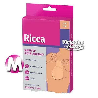 Super UP Sutiã Adesivo Ricca Bege 10 Usos M