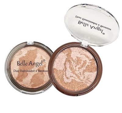 DUO ILUMINADOR E BRONZER BELLE ANGEL