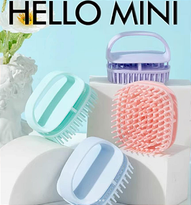 ESCOVA MASSAGEADORA COURO CABELUDO HELLO MINI